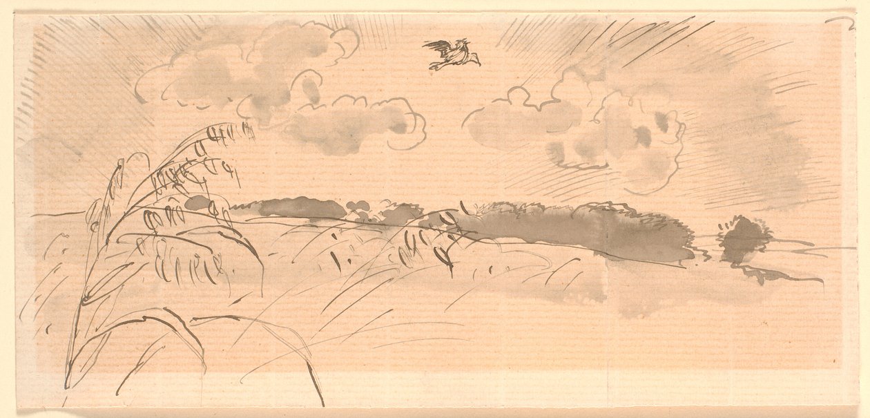 Draft for "The Lark" by Joakim Frederik Skovgaard