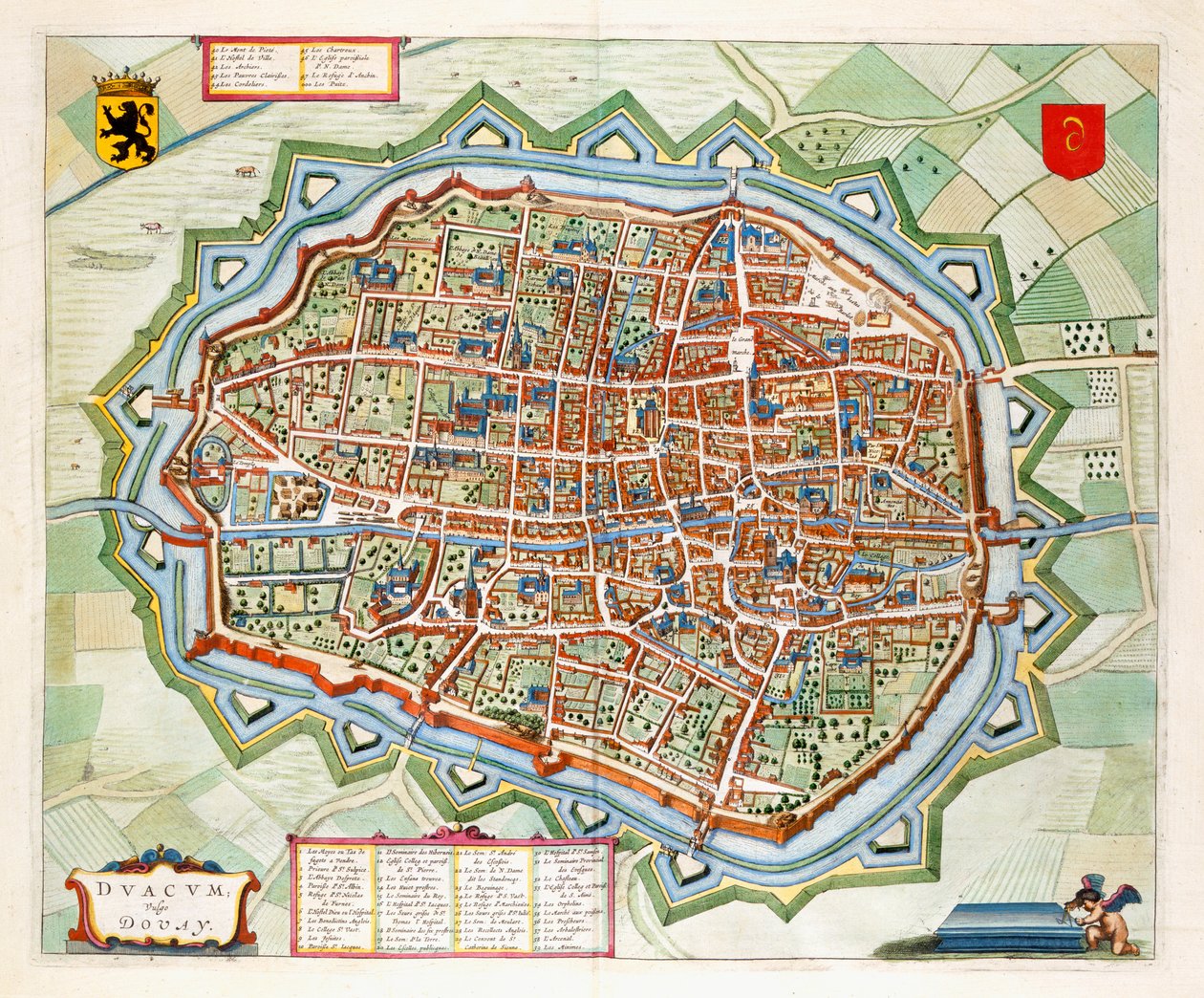 Douai, 1649 by Joan Blaeu