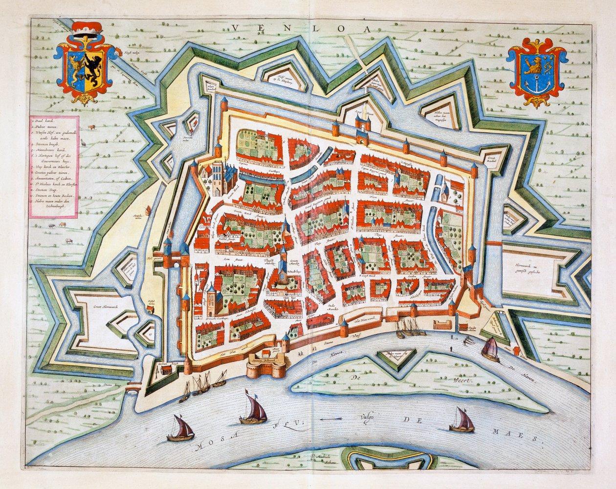 Venlo, 1649 by Joan Blaeu