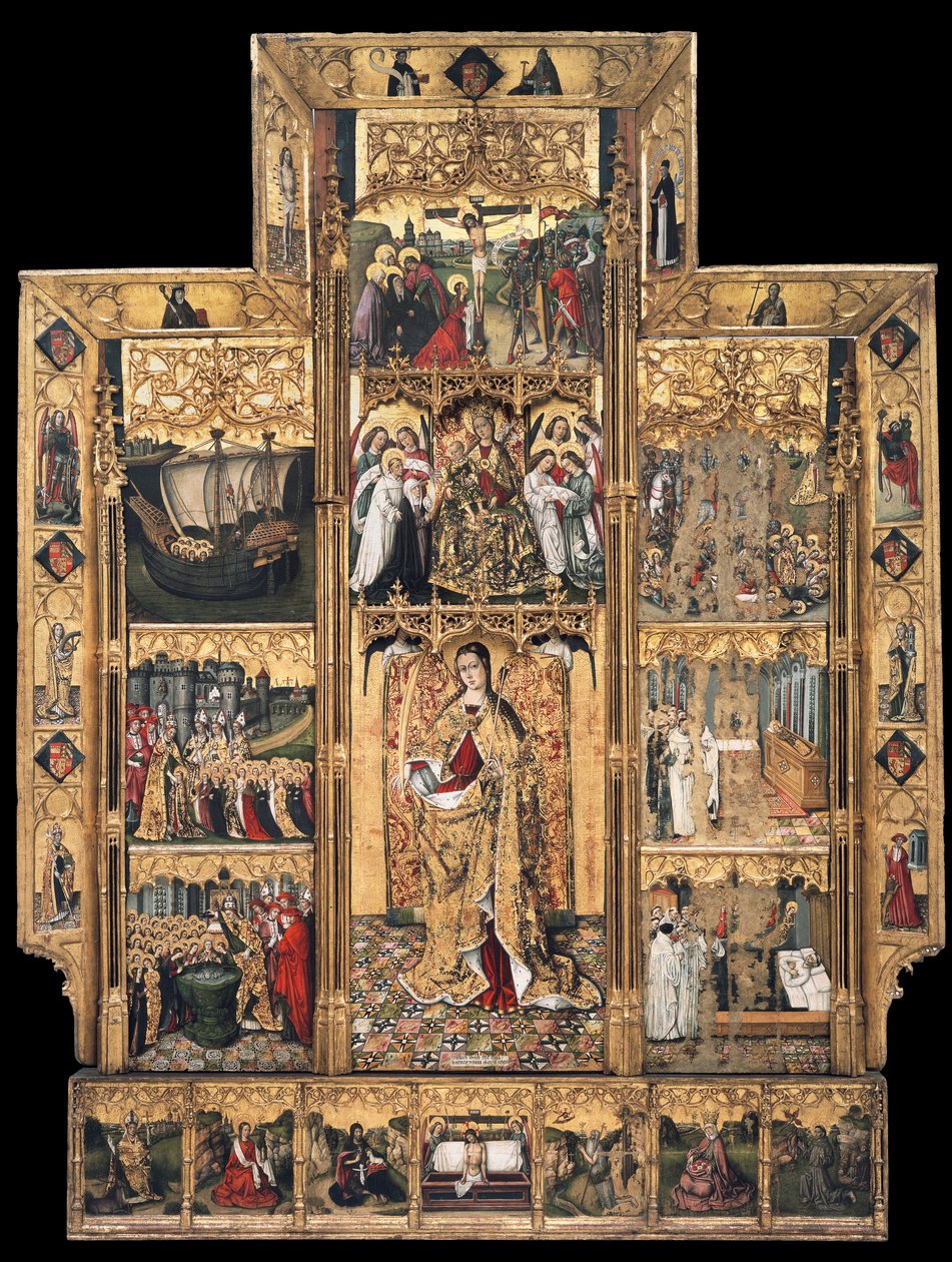 Altarpiece of Saint Ursula and the Eleven Thousand Virgins by Joan Reixach