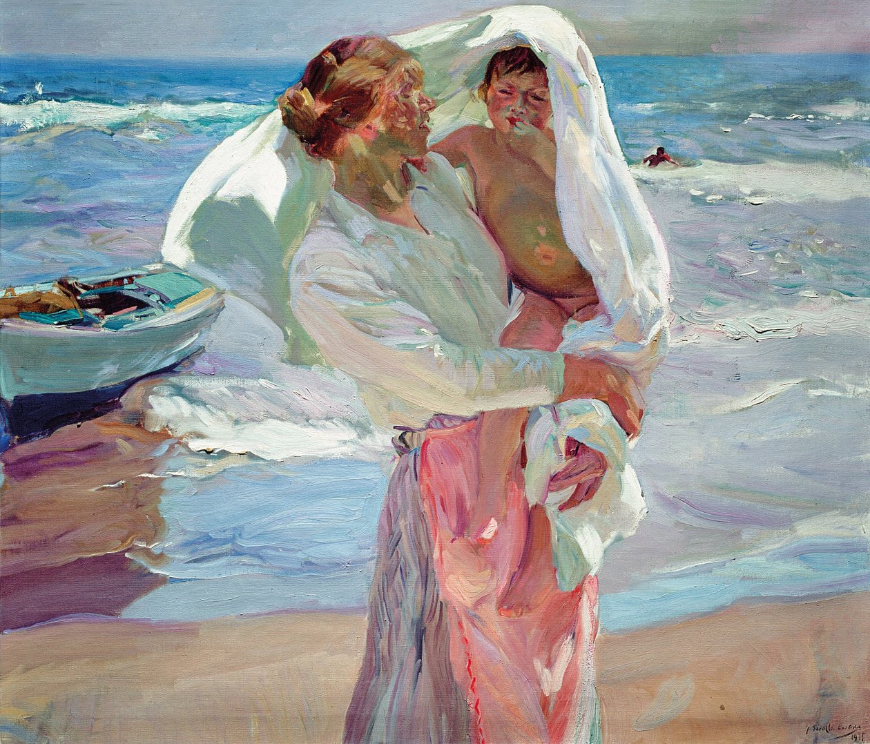 After Bathing by Joaquín Sorolla
