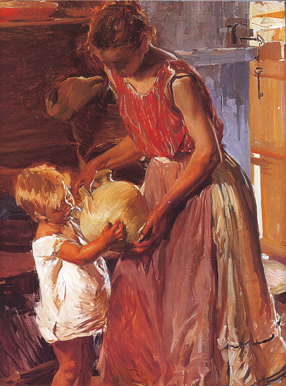 The Water Jug by Joaquín Sorolla