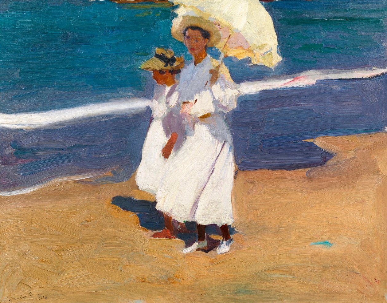 On the Beach by Joaquín Sorolla