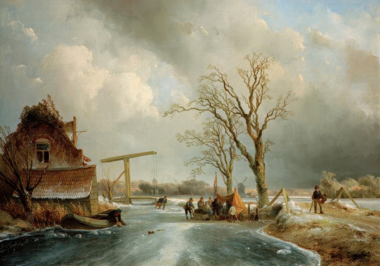 Winter in Holland by Johan Barthold Jongkind