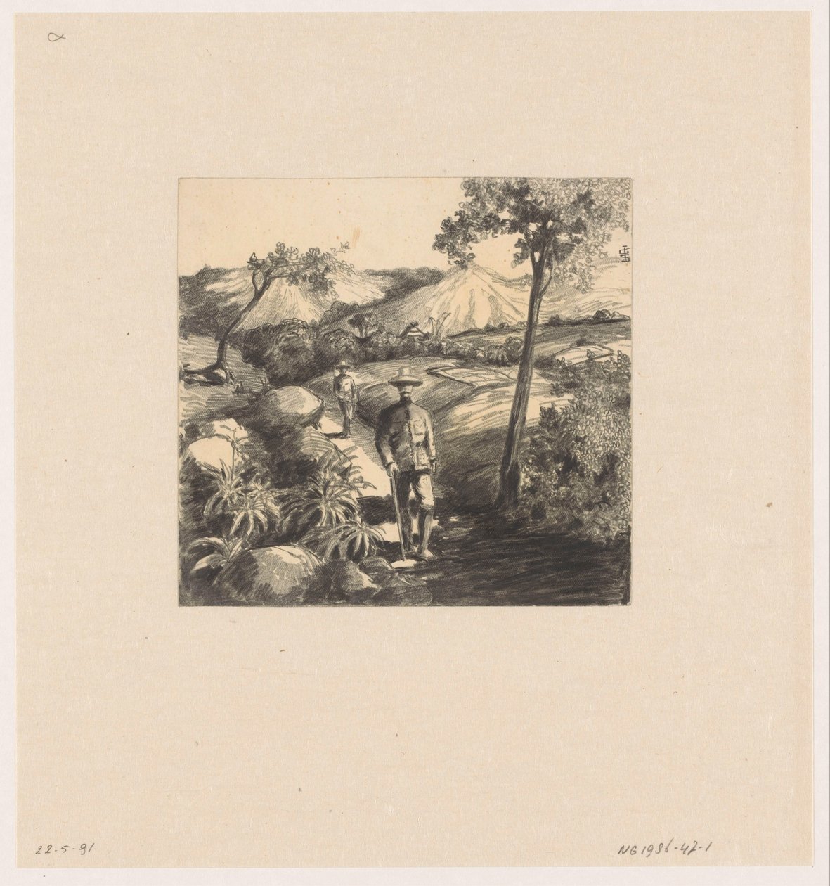 Two Soldiers by Johan Gerard Sinia