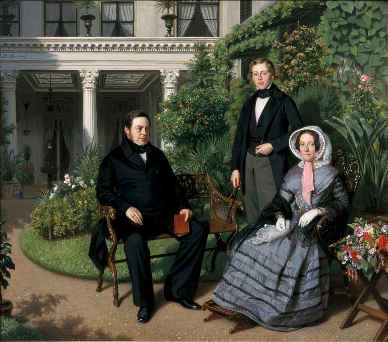 Portrait of the Metelerkamp Family by Johan Heinrich Neuman