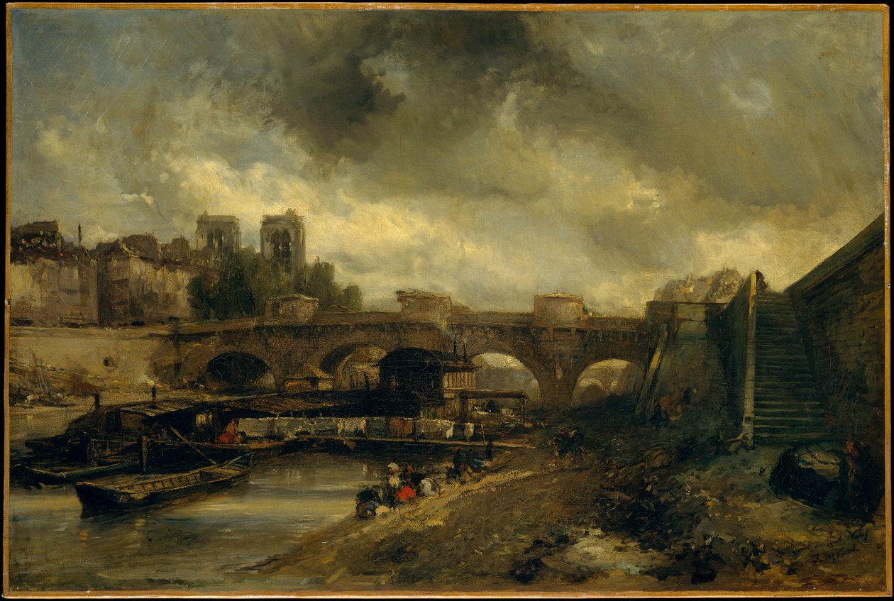 The Pont Neuf by Johan Jongkind