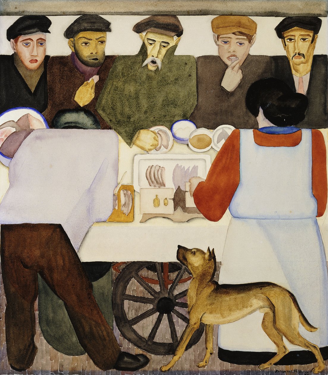 Herring Seller by Johan van Hell