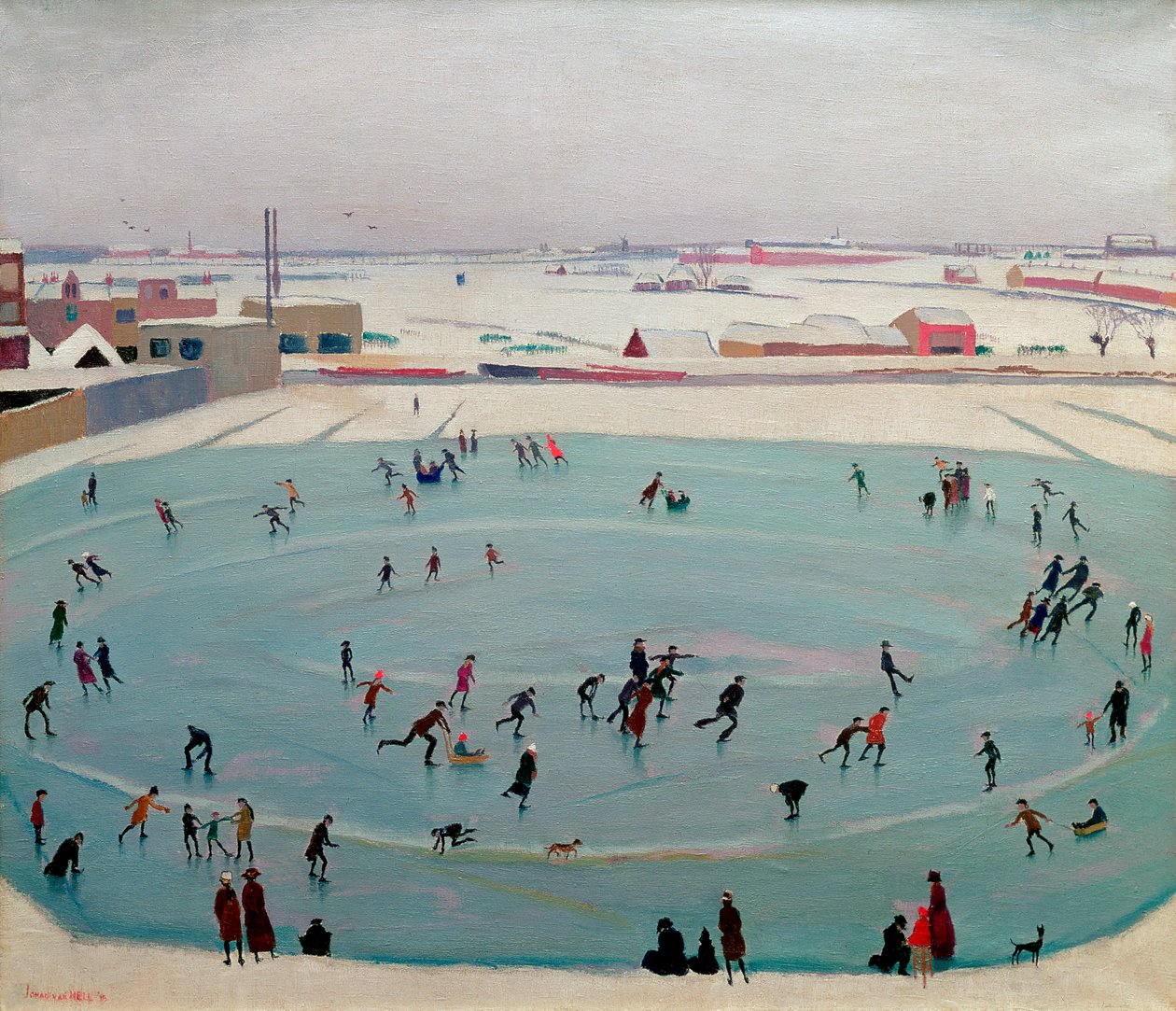 Skaters by Johan van Hell