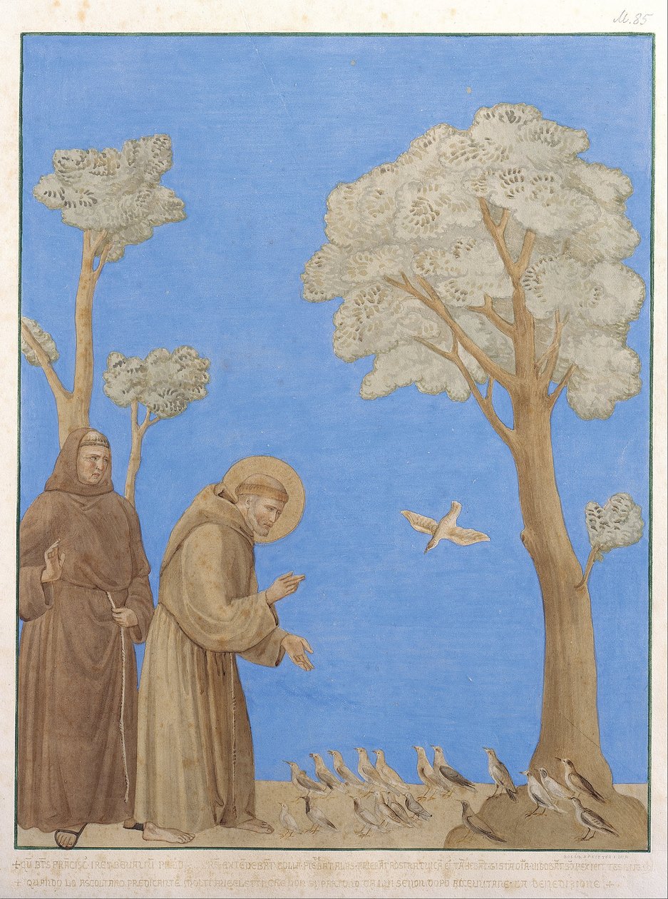 Saint Francis Preaching to the Birds by Johann Anton Ramboux