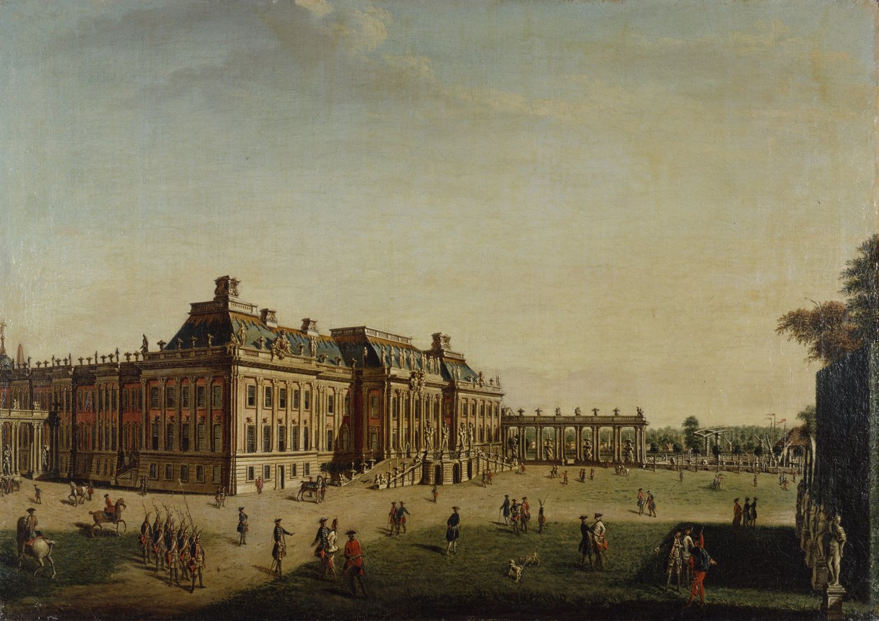 The garden front of the town castle by Johann Friedrich Meyer