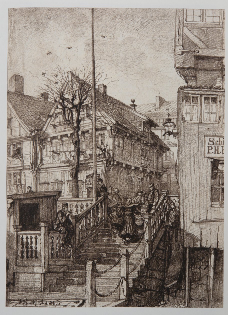 Landetreppen Butenkajen 1 by Johann Theobald Riefesell