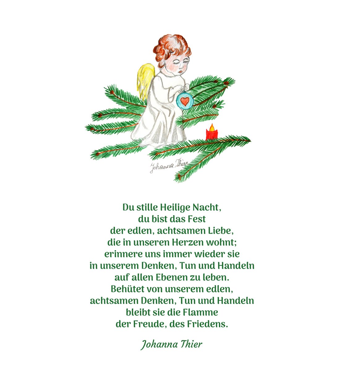 Christmas Angel by Johanna Thier