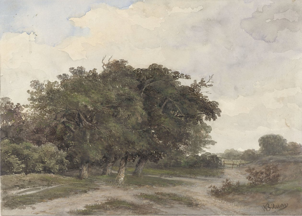 Landscape with Trees by Johannes Warnardus Bilders