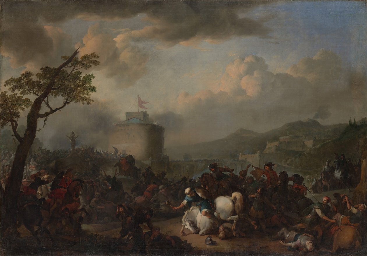 Battle Scene by Johannes Lingelbach