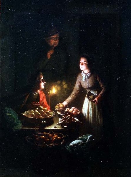 The Fruit Seller by Johannes Rosiere