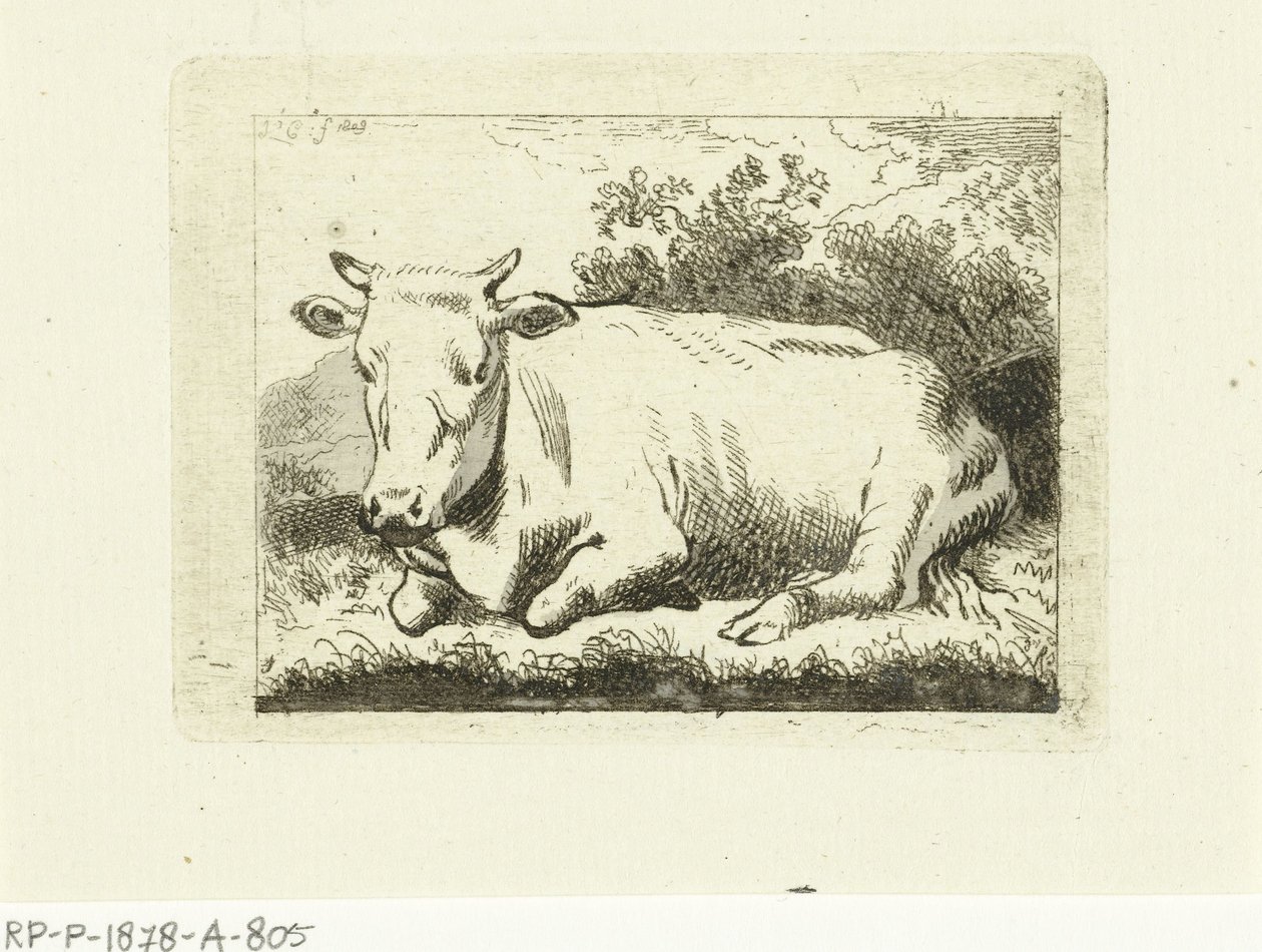 Lying Cow by Johannes van Cuylenburgh