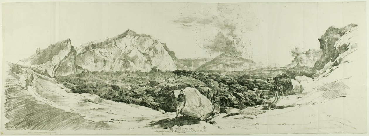 The Crater of Vesuvius by John Auldjo