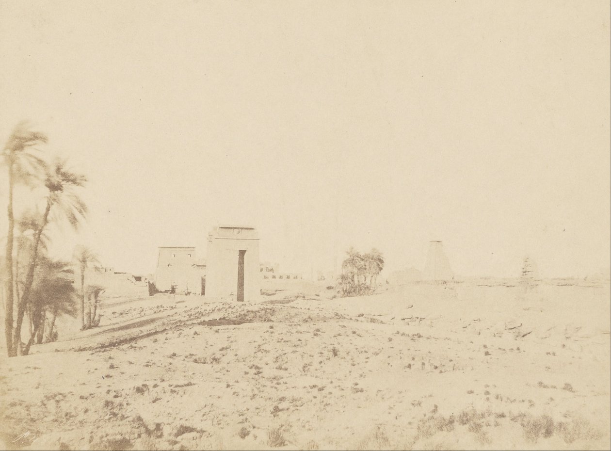 Temple and Palms, View of the Ruins, Karnak by John Beasly Greene