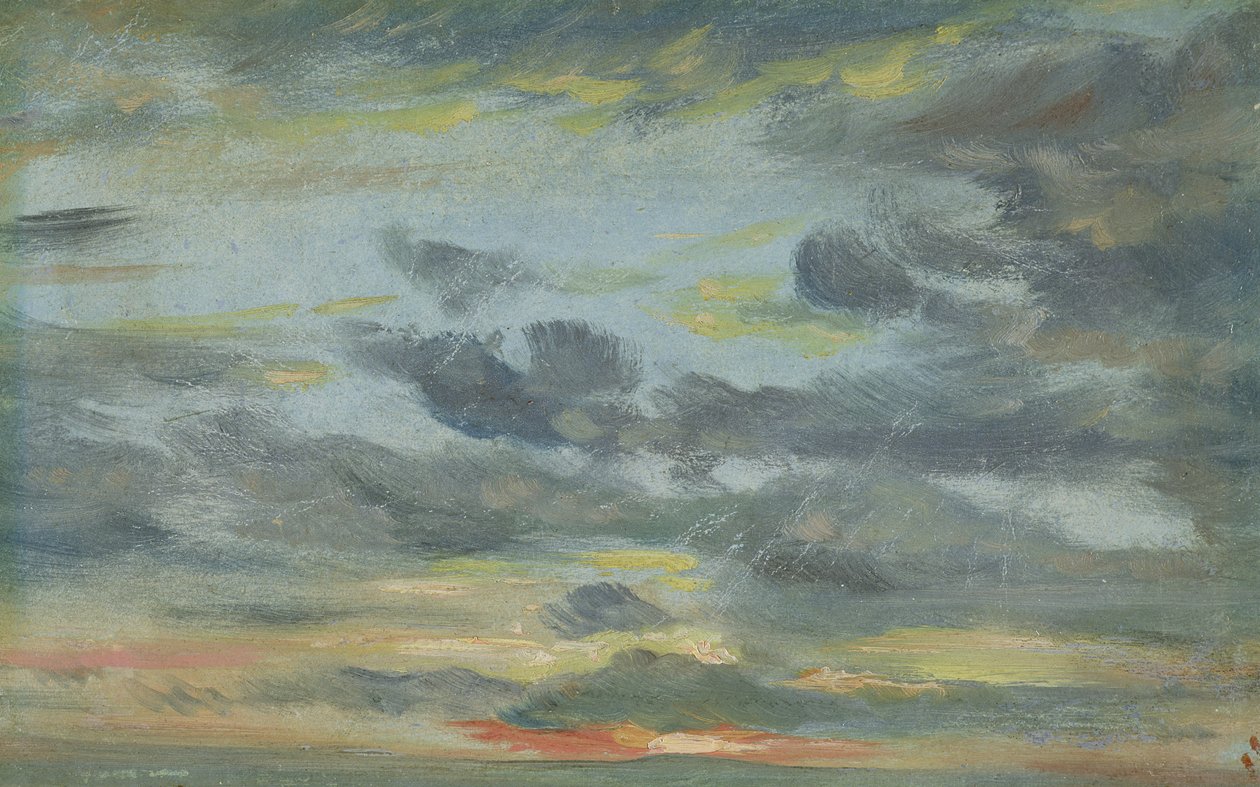 Sky Study, Sunset, 1821-22 by John Constable