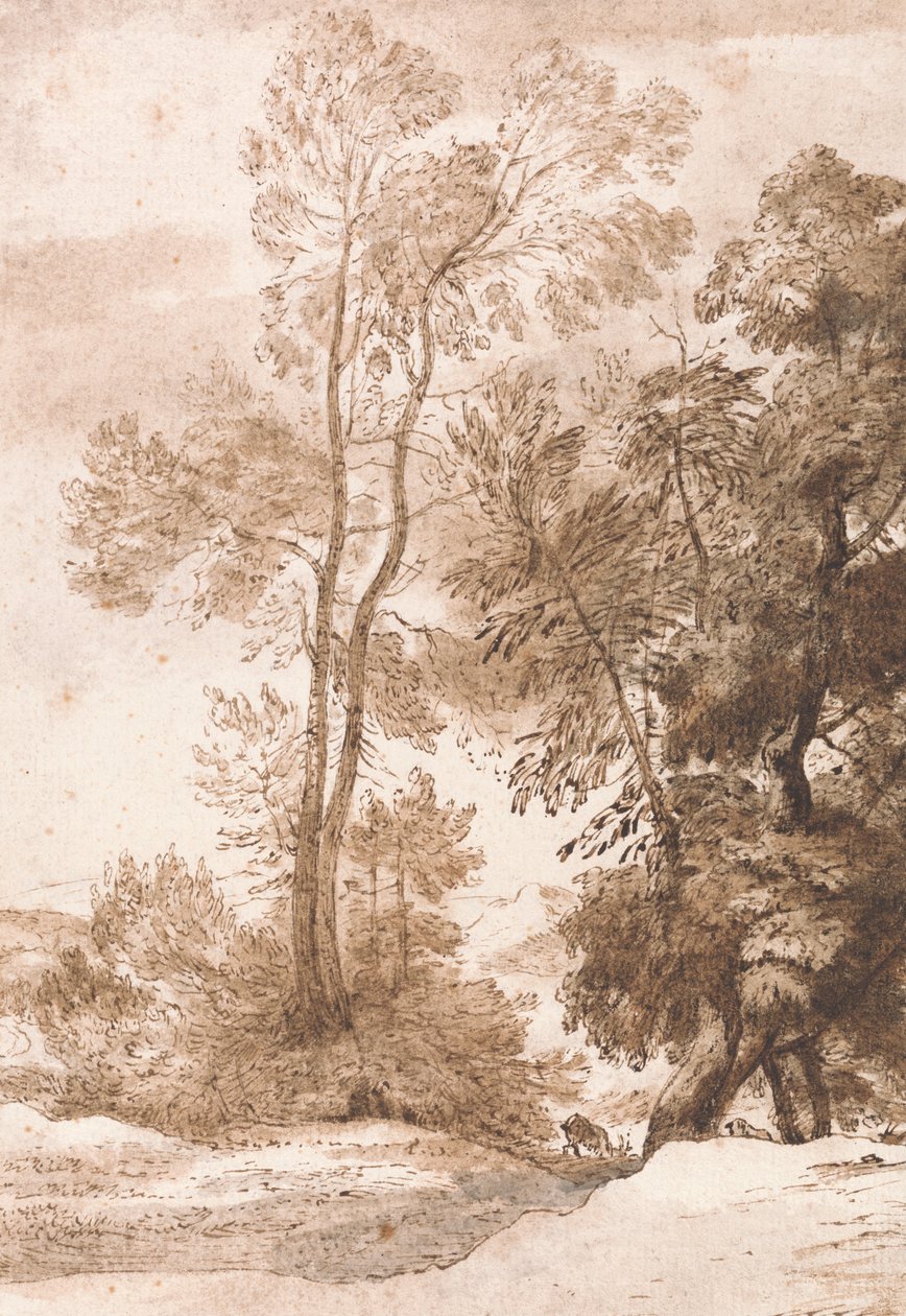 Trees and Deer by John Constable