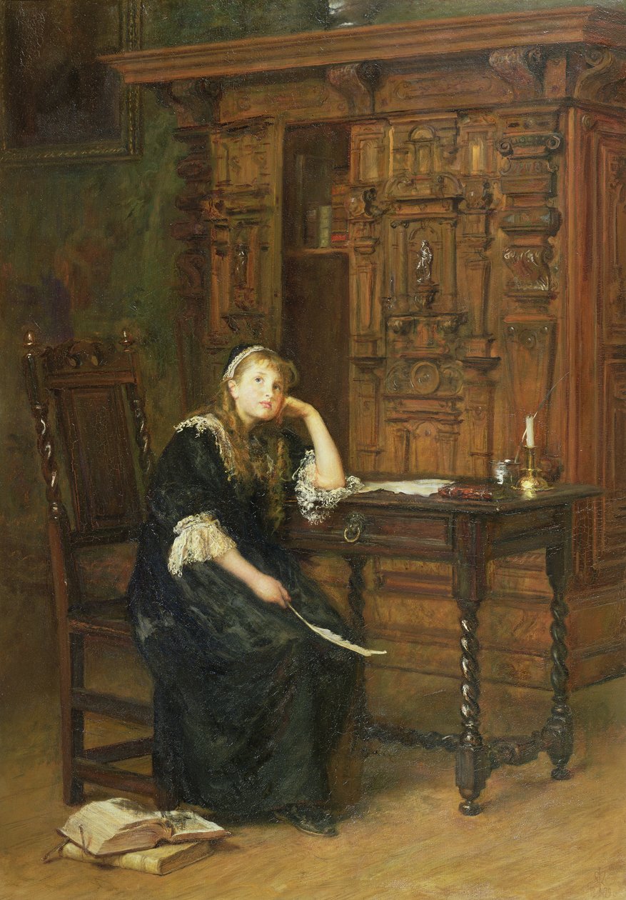 Princess Elizabeth in Prison by John Everett Millais