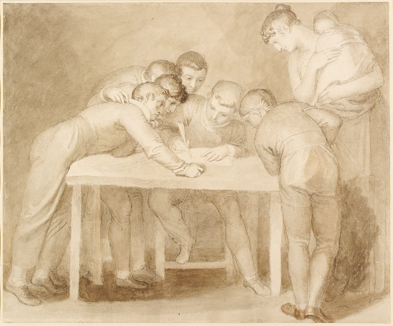 A Domestic Group by John Flaxman