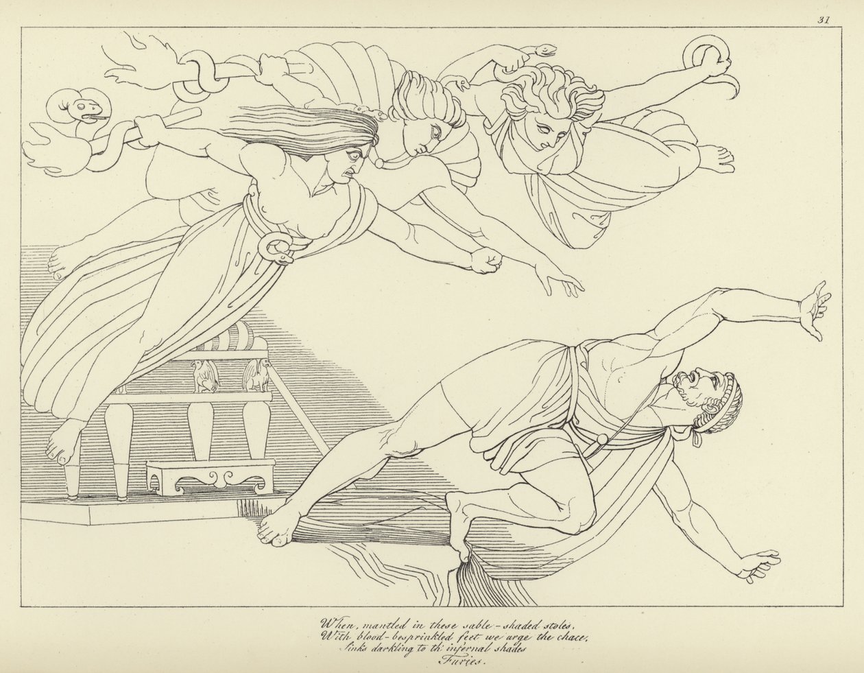 The Furies by John Flaxman