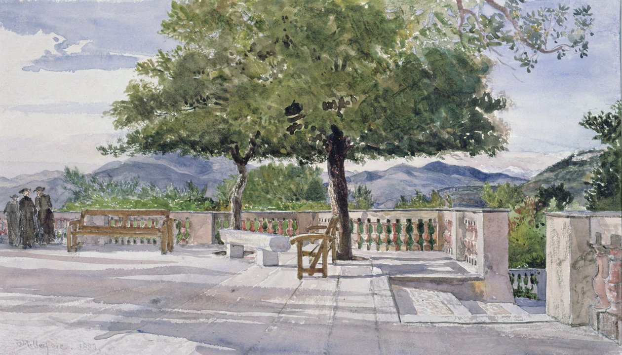 Terrace at Nice by John Fulleylove
