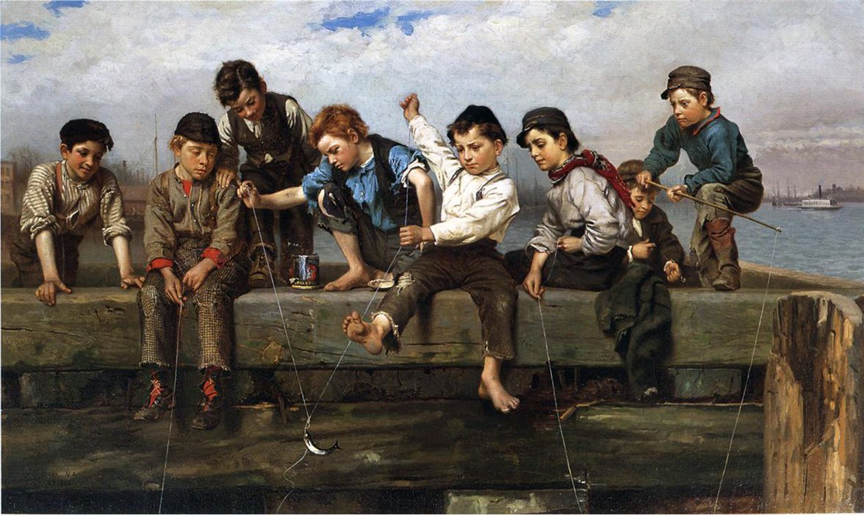 Boys Fishing by John George Brown