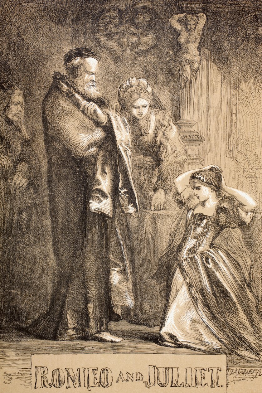 Romeo and Juliet, 1890 by John Gilbert