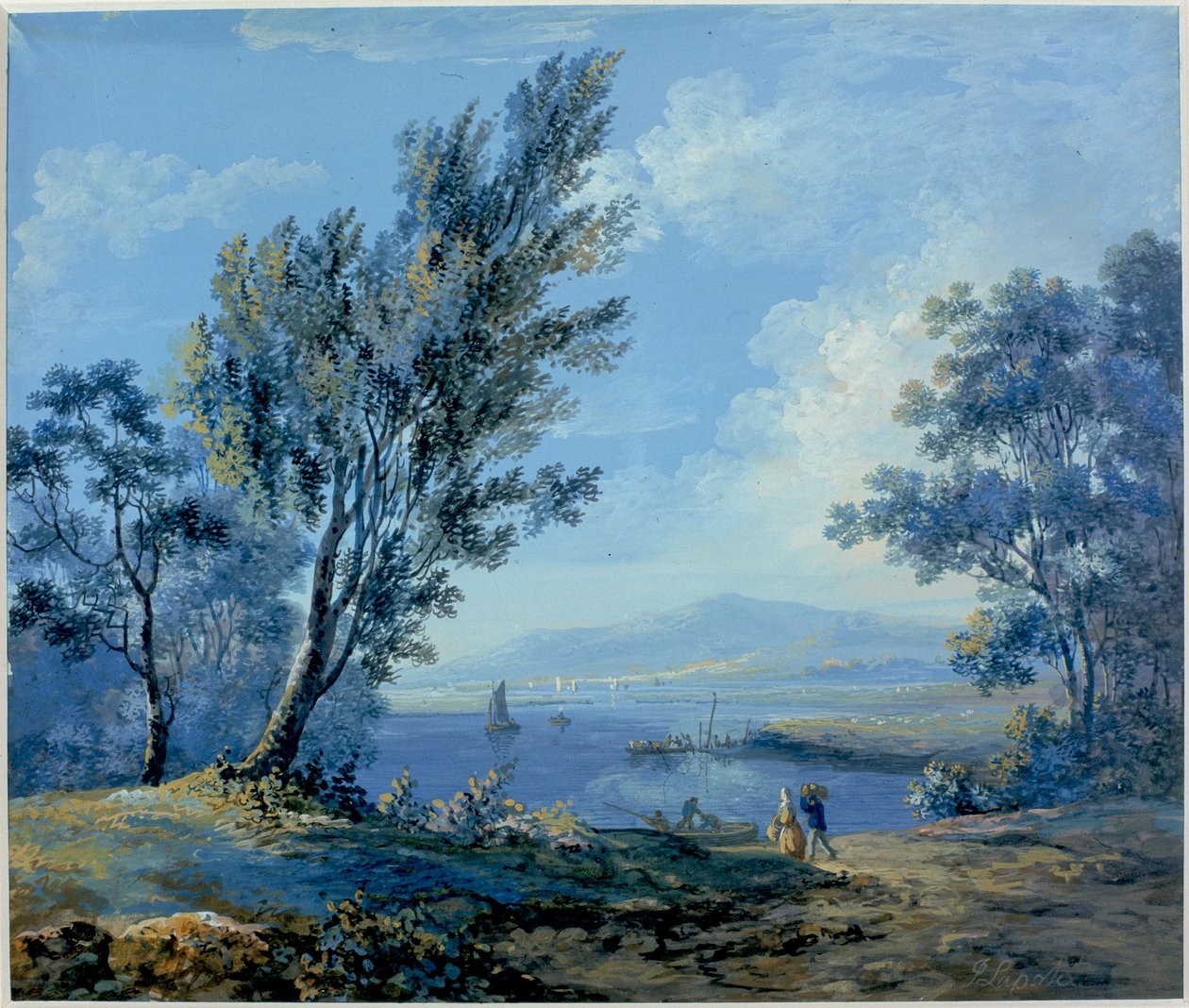 Lake Scene by John Laporte