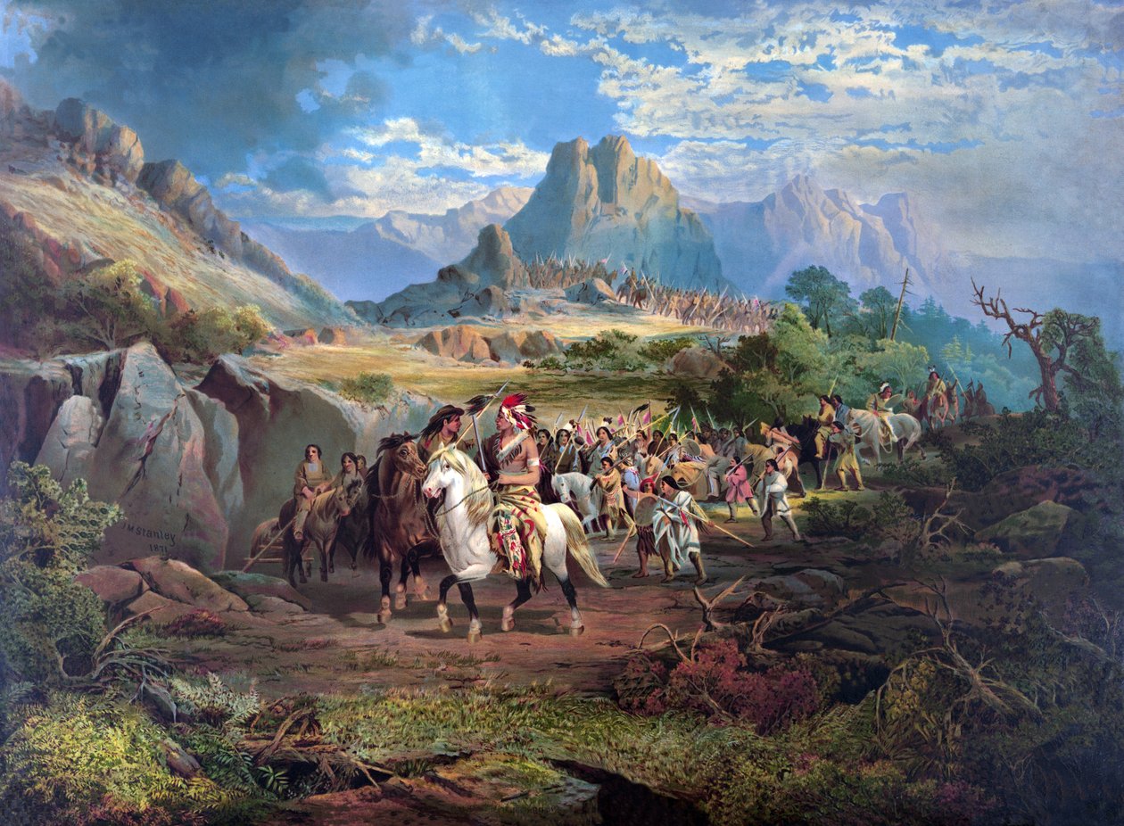 On the War Path by John Mix Stanley