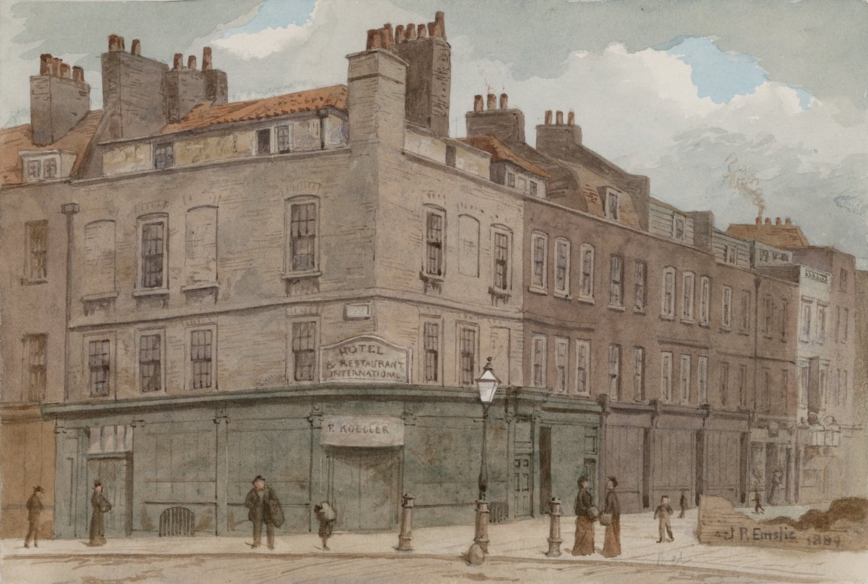 Corner of Little Newport Street and Lisle Street, London by John Phillipp Emslie