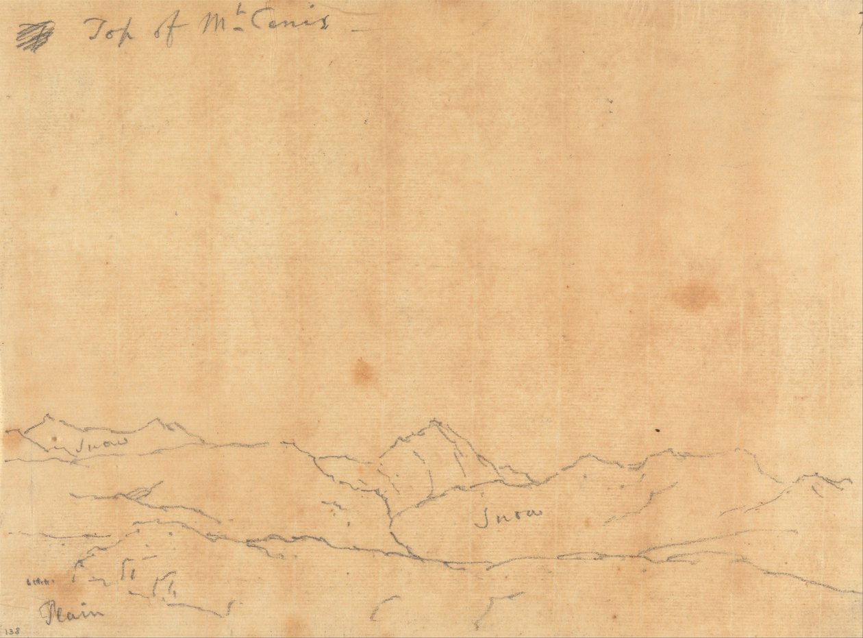 Top of Mt. Cenis by John Robert Cozens