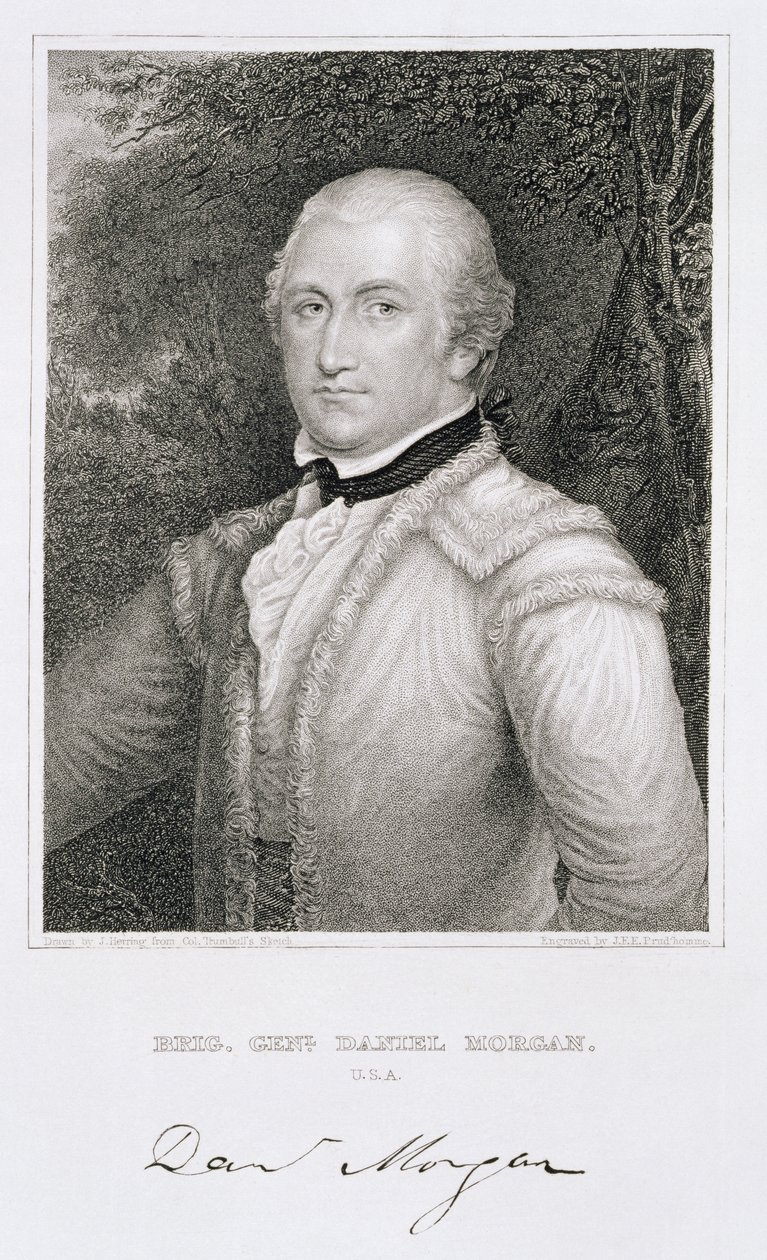 Brigadier General Daniel Morgan (1736-1802) Engraved by John Francis Eugene Prud