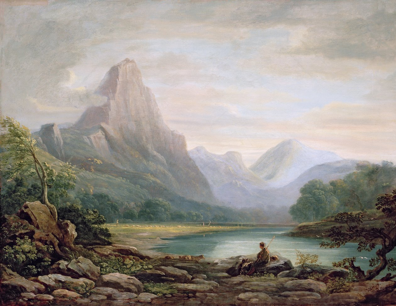 A Welsh Valley, 1819 by John Varley