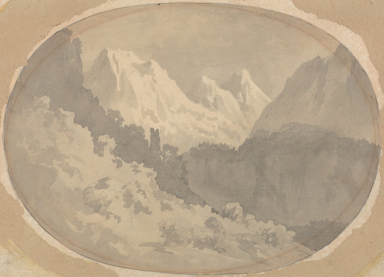 Alpine Scene by John Warwick Smith