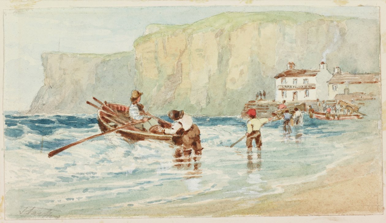 Staithes by John Wilson Carmichael