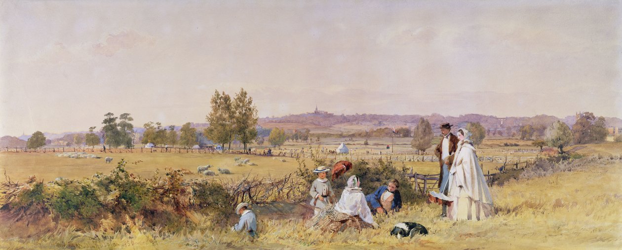 Highgate from Upper Holloway, 1859 by John Absolon