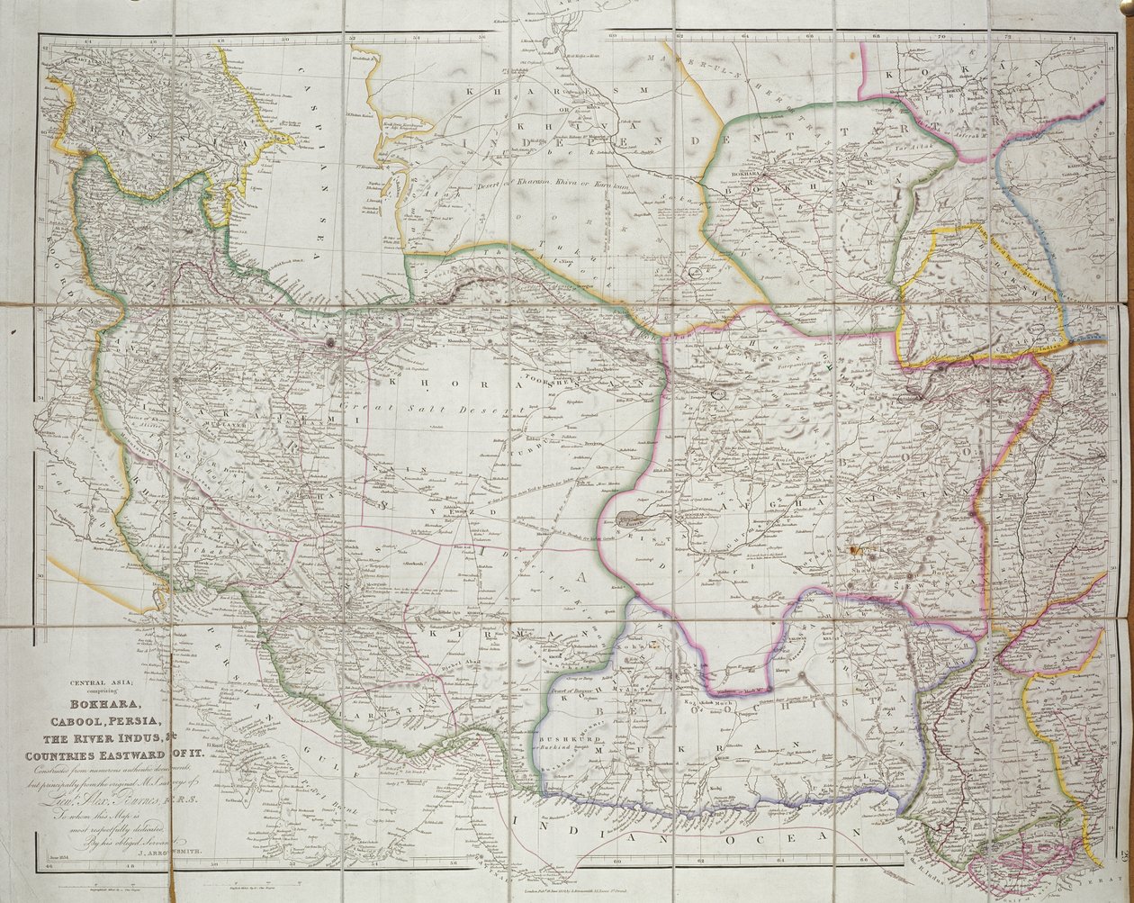 Map of Central Asia by John Arrowsmith
