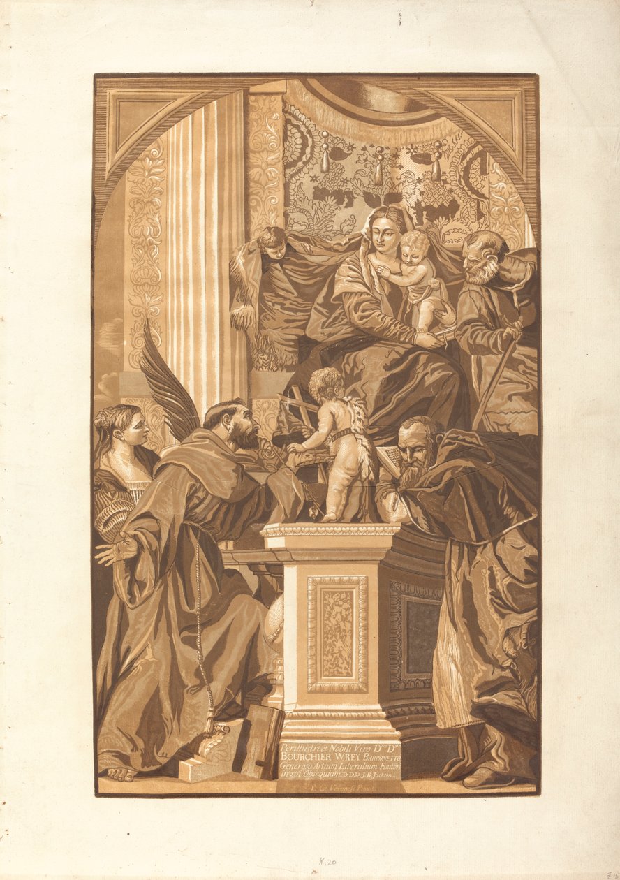 Holy Family and Four Saints by John Baptist Jackson