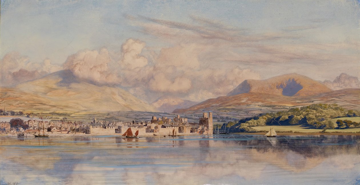 Caernarvon, 1875 by John Brett