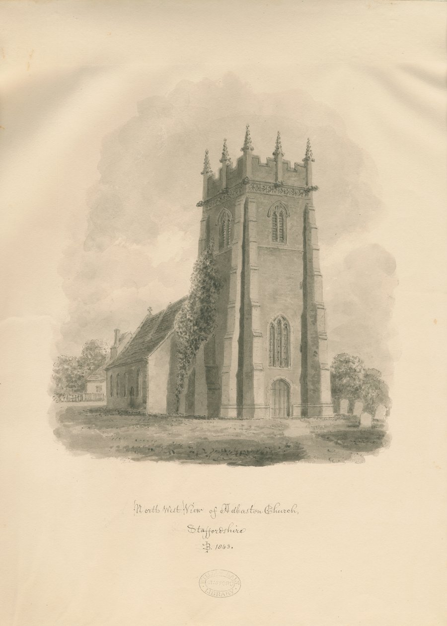 Adbaston Church by John Buckler