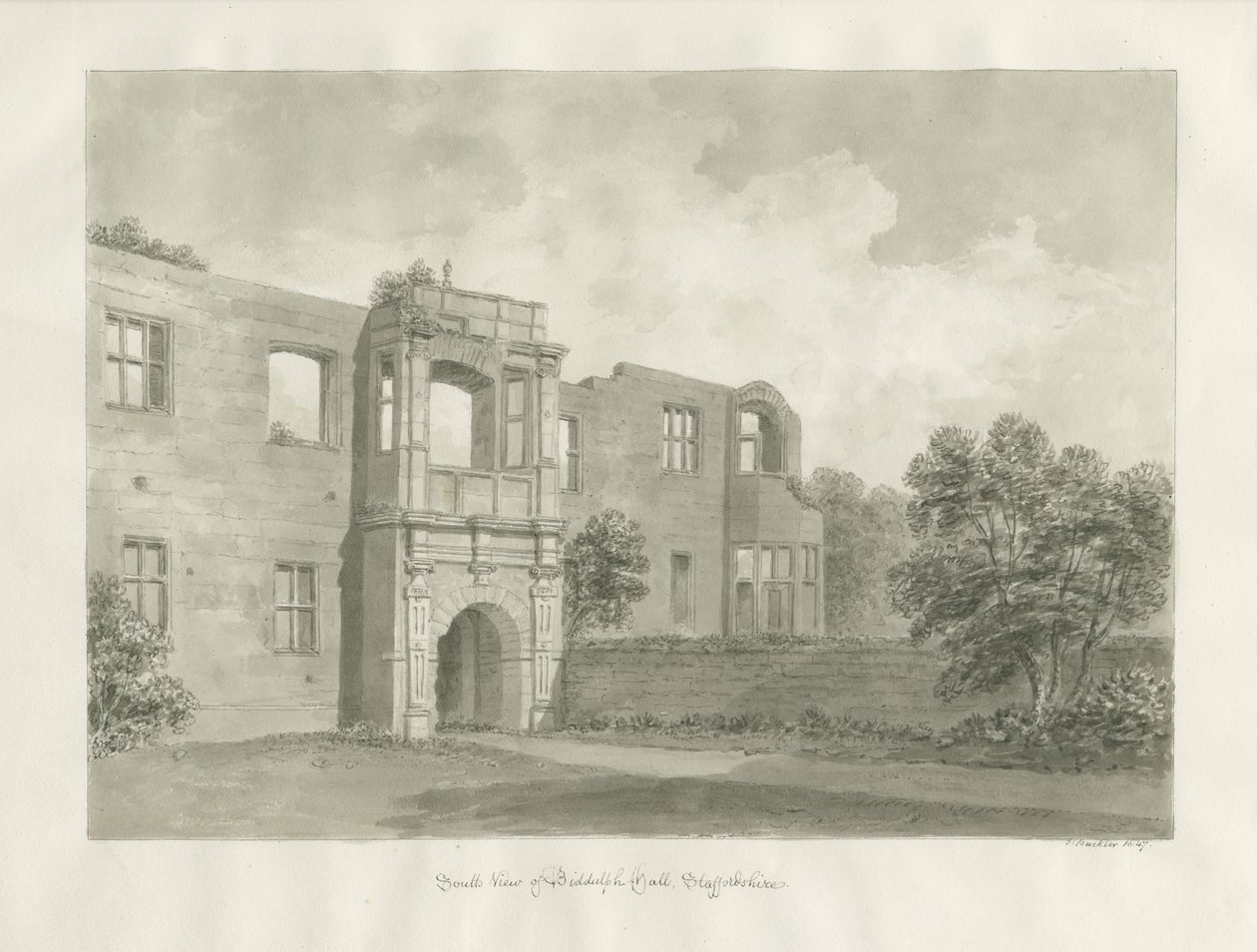 Biddulph Hall (old) by John Buckler