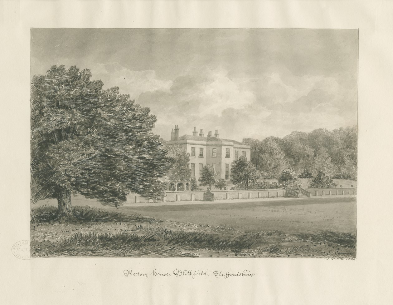 Blithfield - Rectory by John Buckler