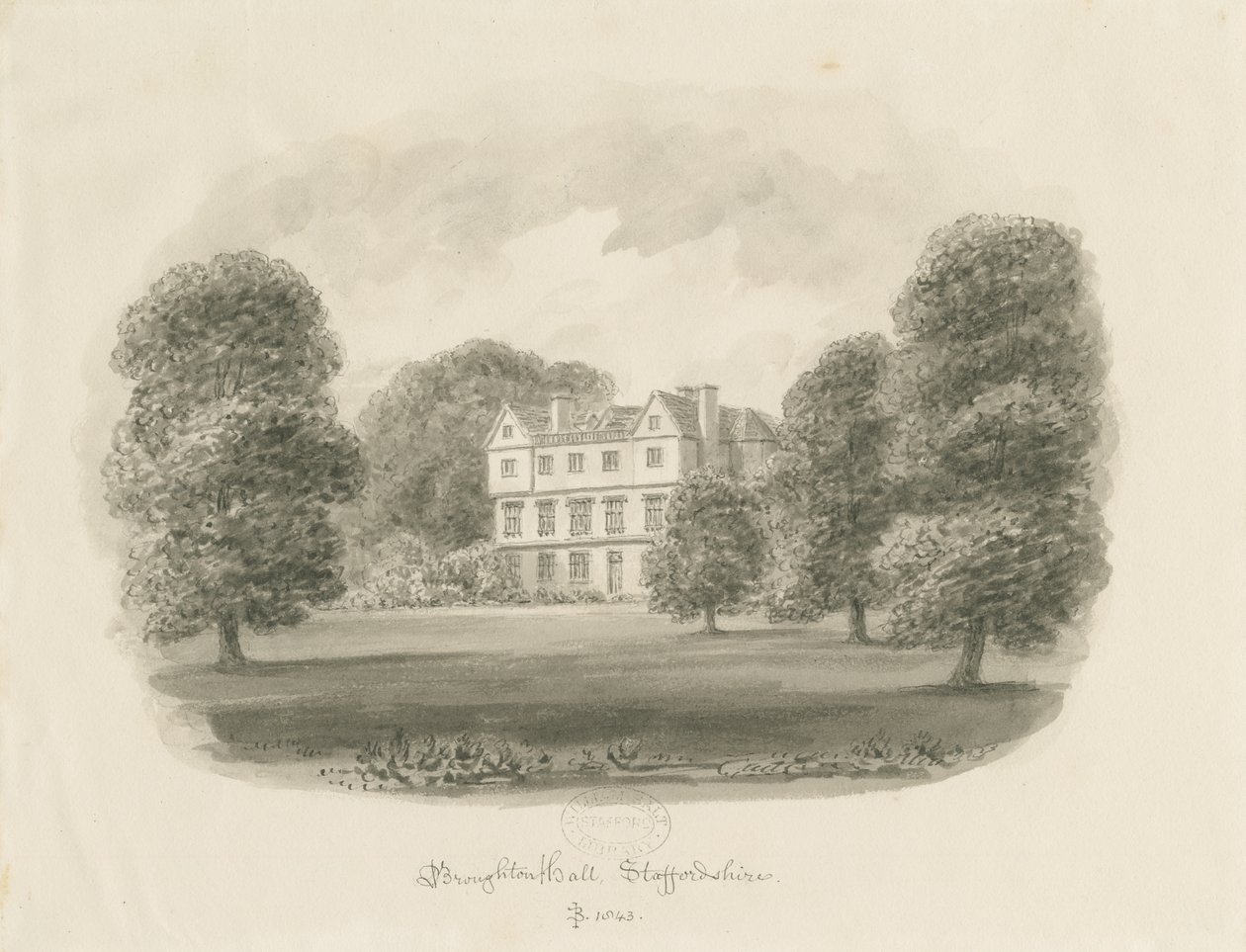 Broughton Hall by John Buckler