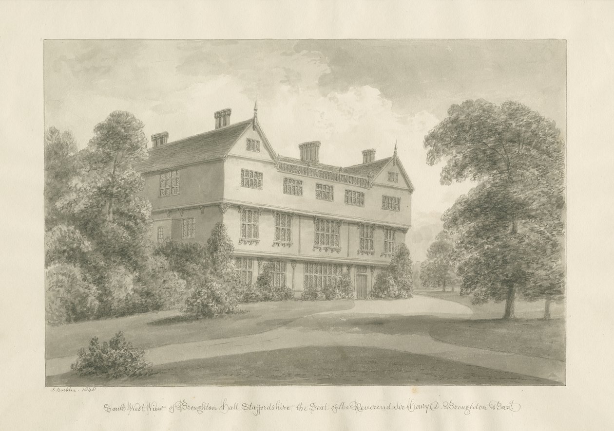 Broughton Hall by John Buckler