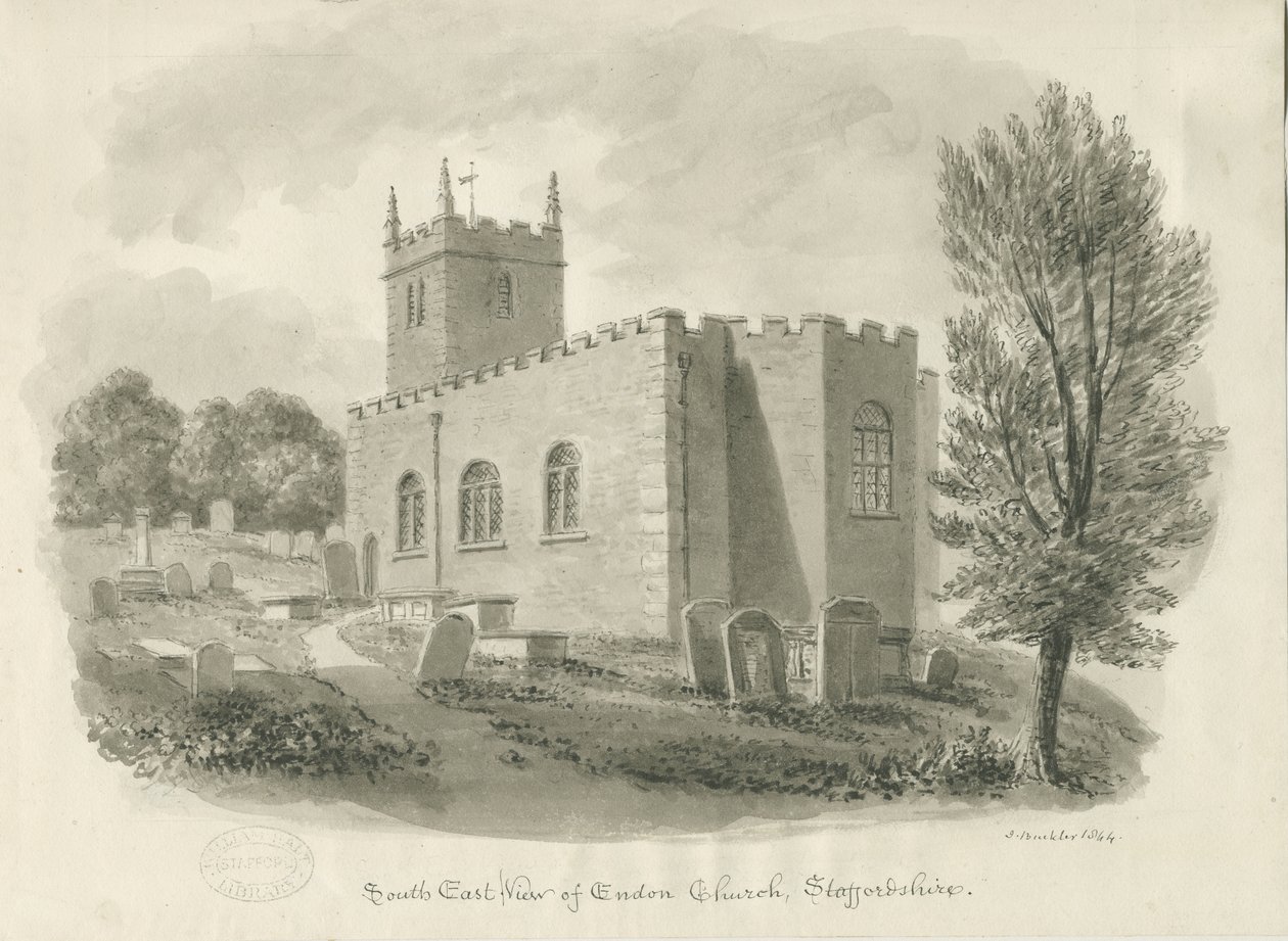 Endon Church by John Buckler