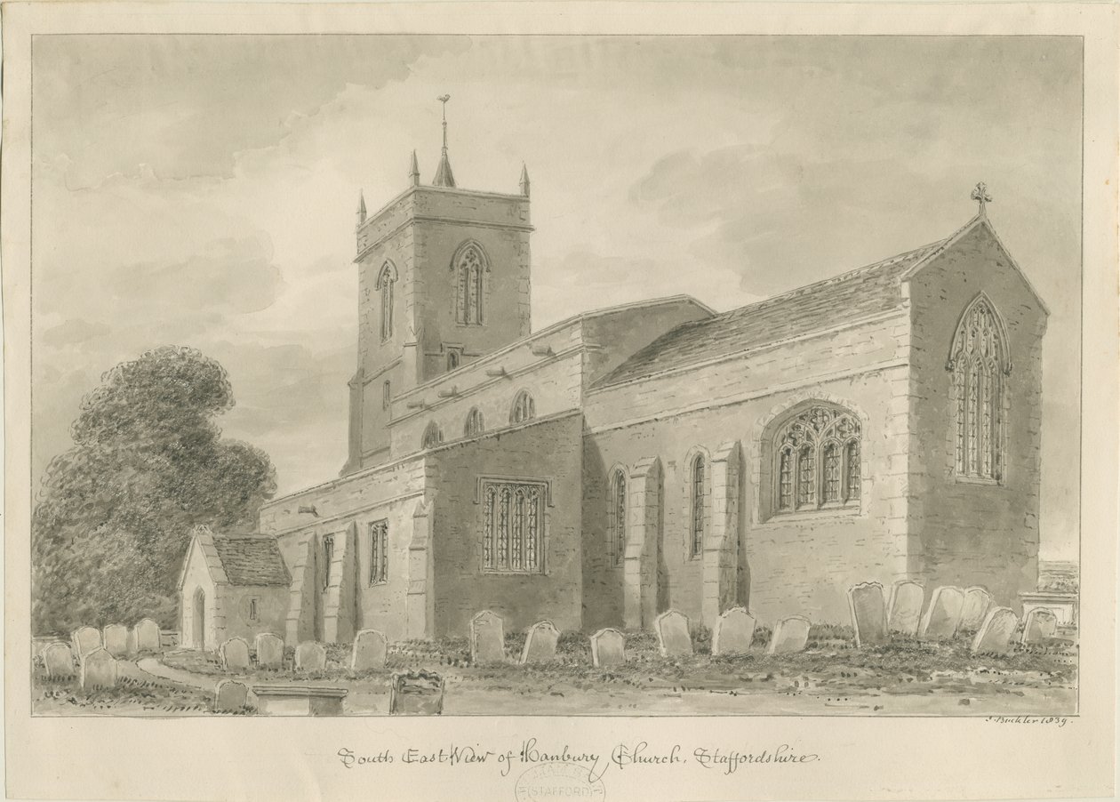 Hanbury Church by John Buckler